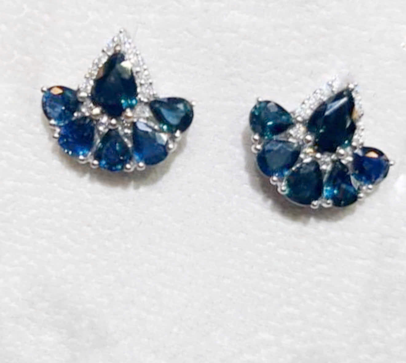 Unique sapphire earrings