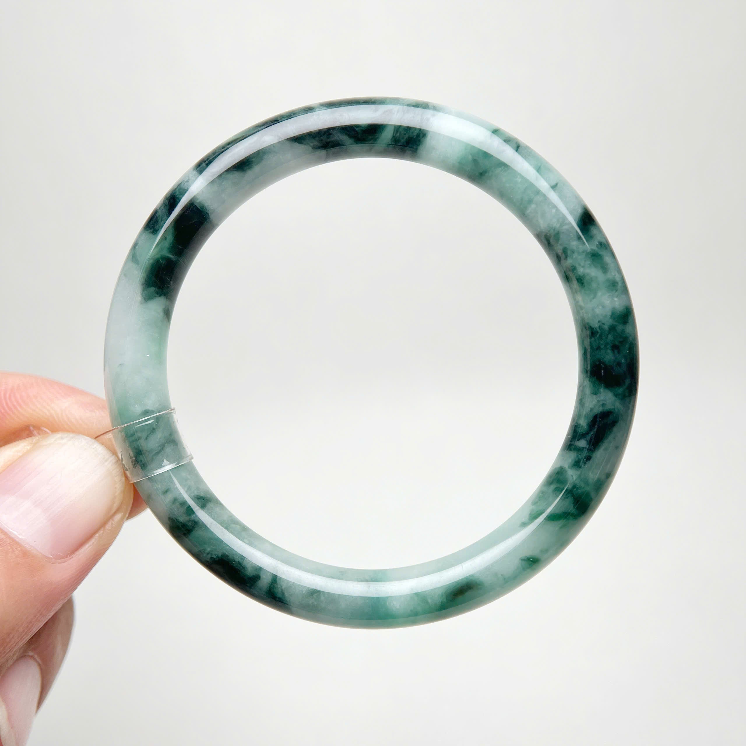 VT001 - Natural Jadeit Jade Bangle Bracelet