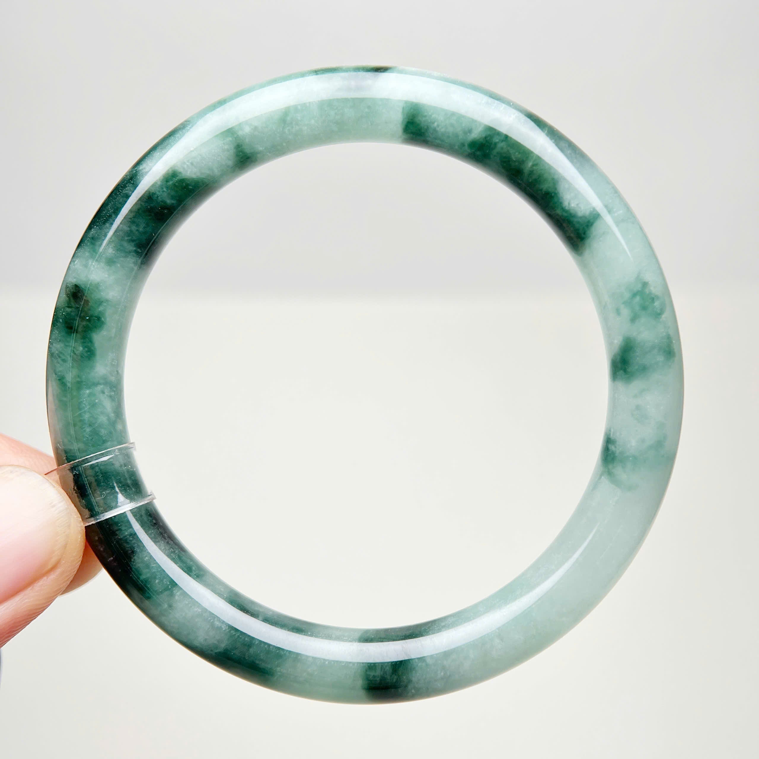 VT003 - Natural Jadeit Jade Bangle Bracelet