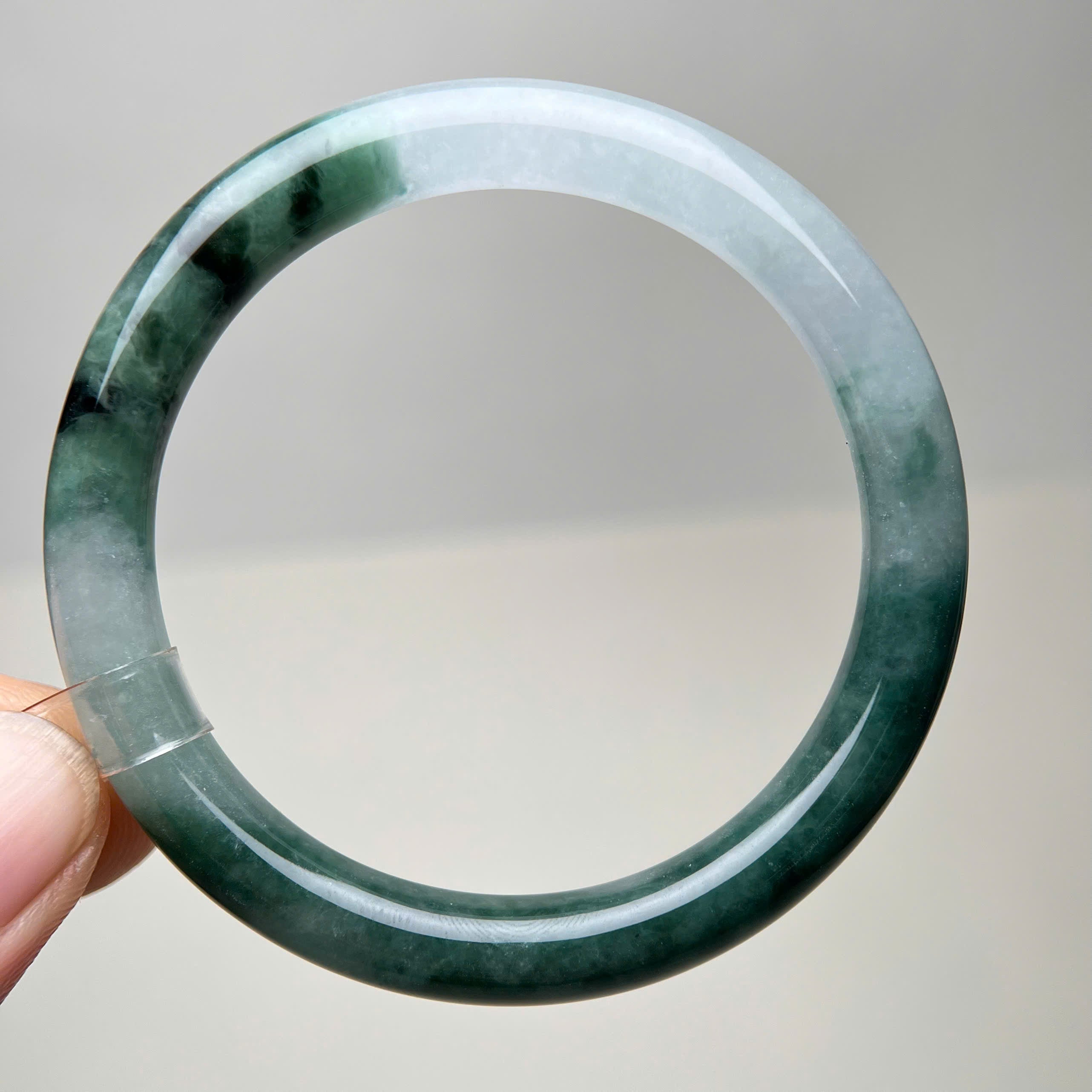 VT005 - Natural Jadeit Jade Bangle Bracelet