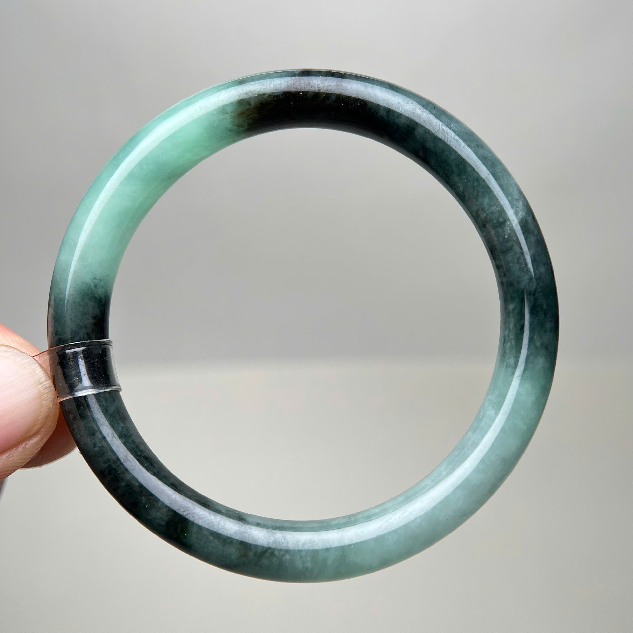 VT006 - Natural Jadeit Jade Bangle Bracelet