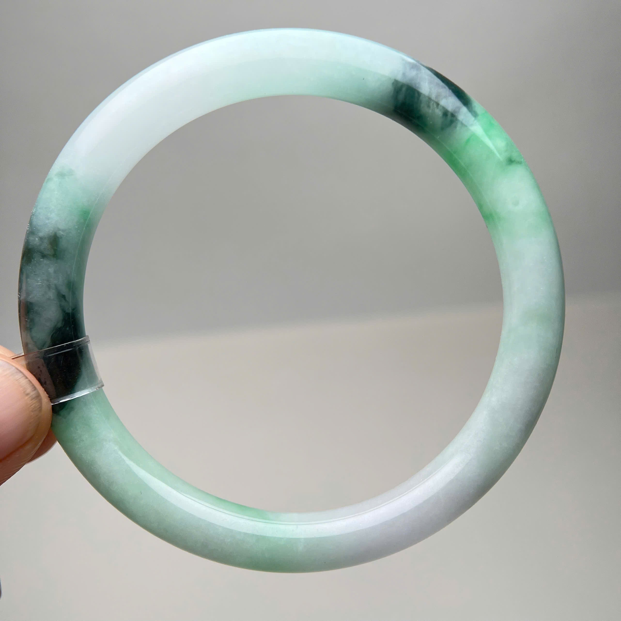 VT007 - Natural Jadeit Jade Bangle Bracelet