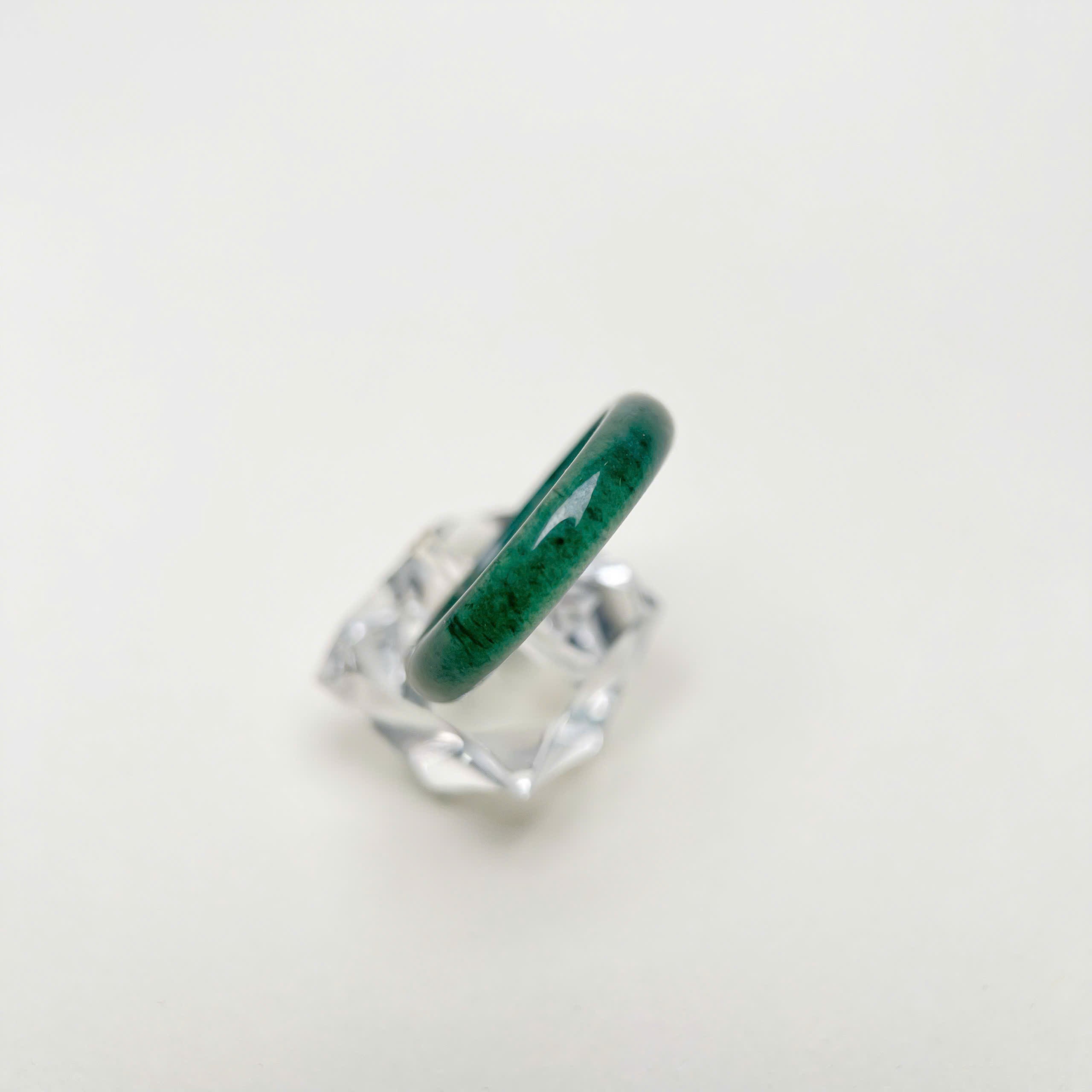 Natural jadeit ring